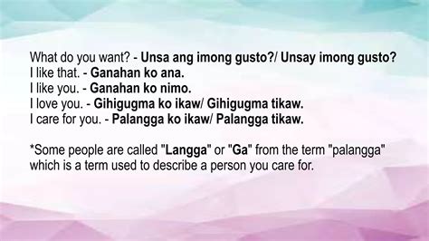 linger in bisaya|English to Binisaya .